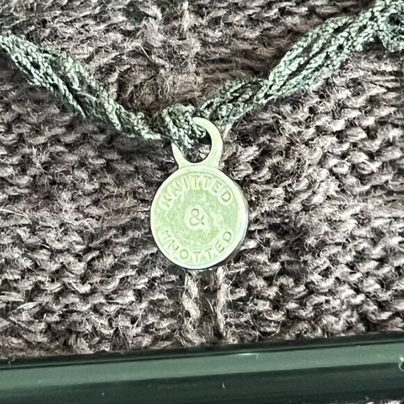 Knitted & Knotted Open Front Cardigan Long Line Cotton Cashmere Blend Purple Med - Picture 6 of 14